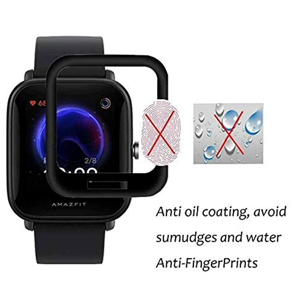 گلس ساعت هوشمند شیائومی امیزفیت AMAZFIT Bip U pro مدل نانو pmma 3D wm