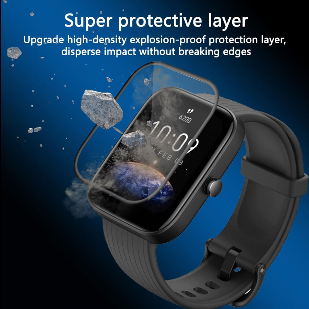 گلس ساعت هوشمند شیائومی امیزفیت AMAZFIT Bip 3 مدل نانو pmma 3D wm