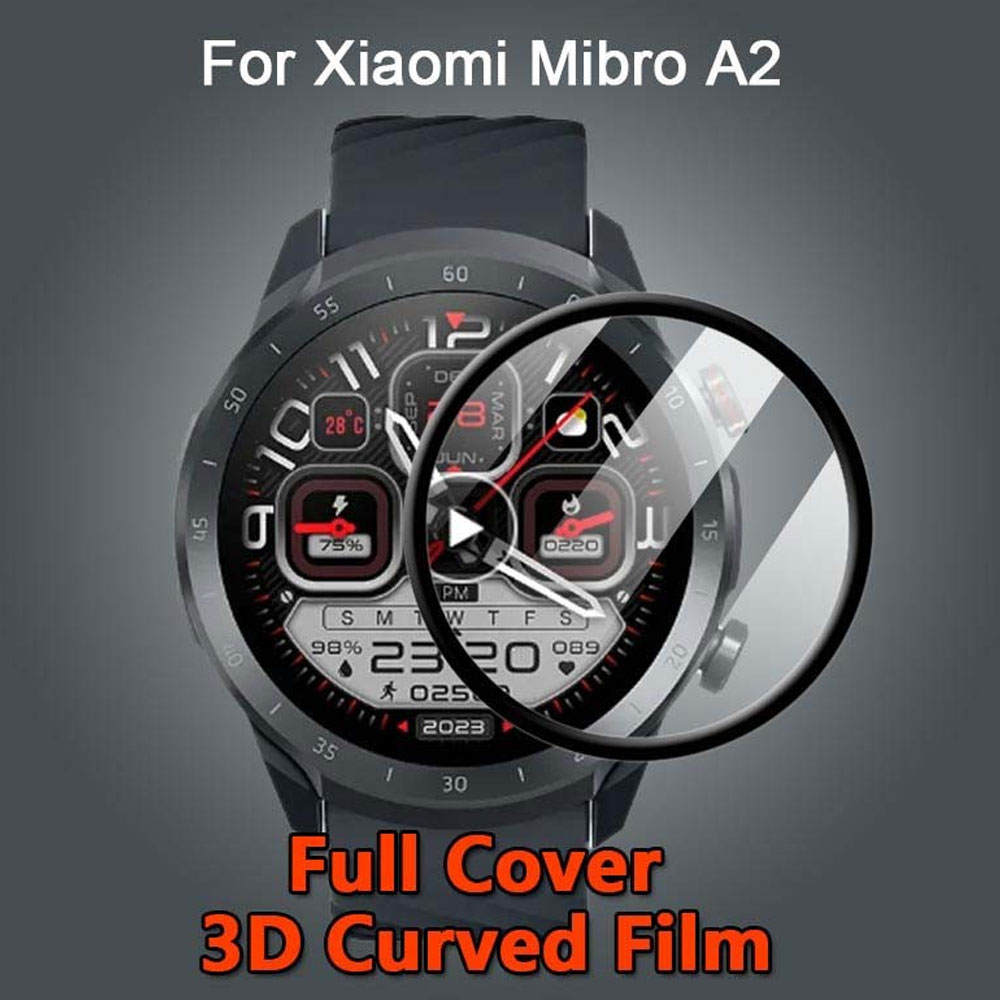 گلس ساعت هوشمند شیائومی میبرو  Mibro A2 مدل نانو pmma 3D wm