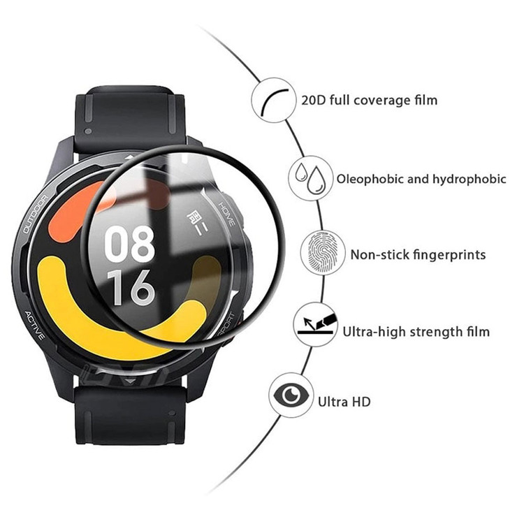 گلس ساعت هوشمند شیائومی Xiaomi Watch S1 Active مدل نانو pmma 3D wm