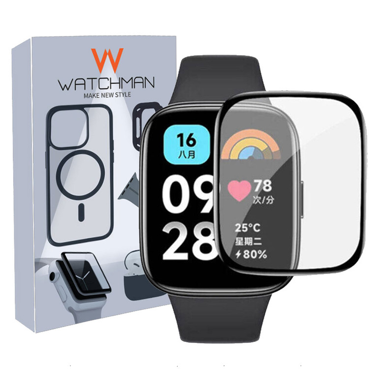 گلس ساعت هوشمند شیائومی ردمی واچ سه اکتیو / لایت Xiaomi Redmi Watch 3 Active/3lite مدل نانو pmma 3D wm