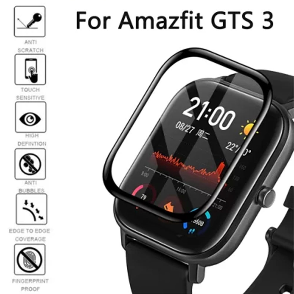 گلس ساعت هوشمند شیائومی امیزفیت AMAZFIT GTS3  مدل نانو pmma 3D wm
