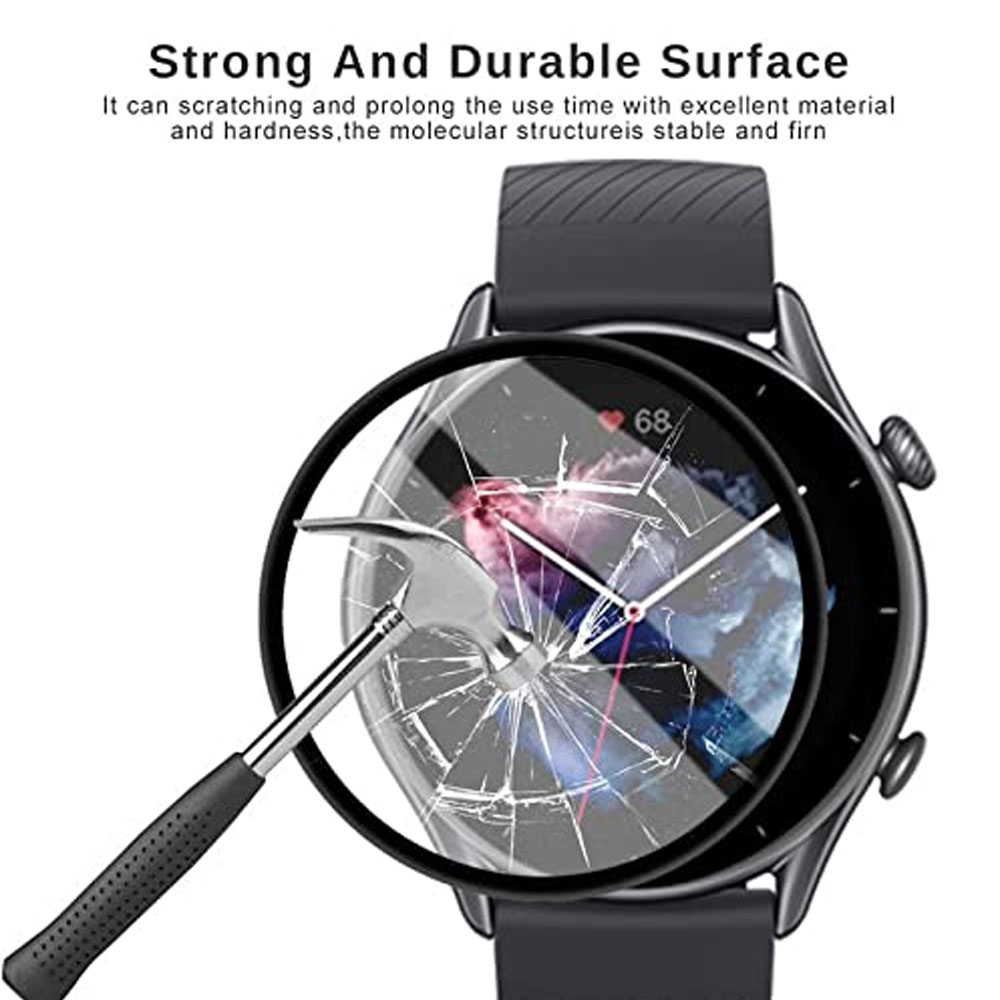 گلس ساعت هوشمند شیائومی امیزفیت AMAZFIT GTR3 مدل نانو pmma 3D wm
