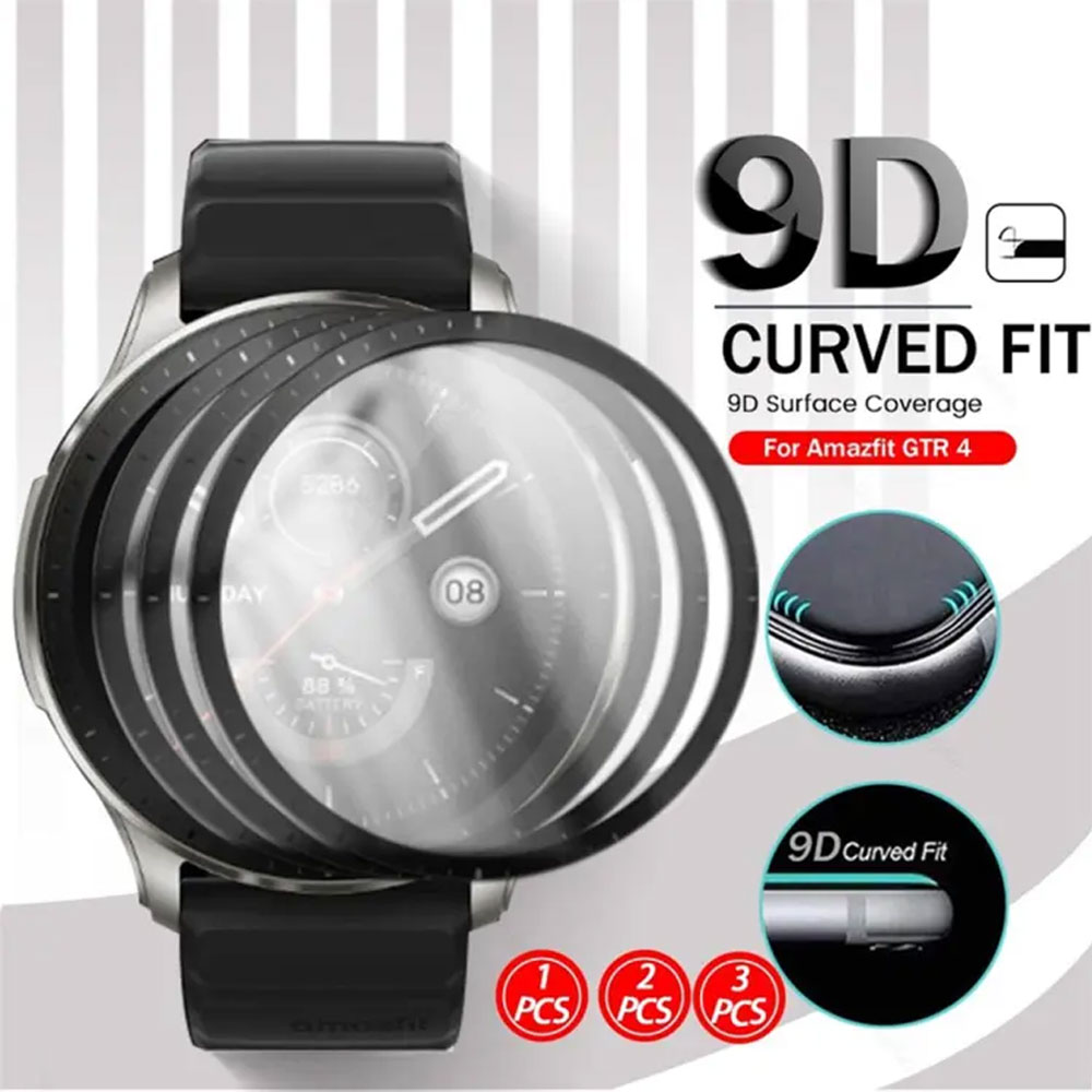گلس ساعت هوشمند شیائومی امیزفیت AMAZFIT GTR4 مدل نانو pmma 3D wm