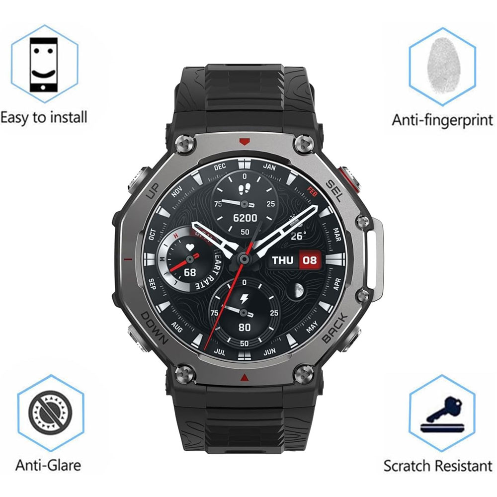 گلس ساعت هوشمند شیائومی امیزفیت تی رکس سه AMAZFIT Trex3 مدل نانو pmma 3D wm