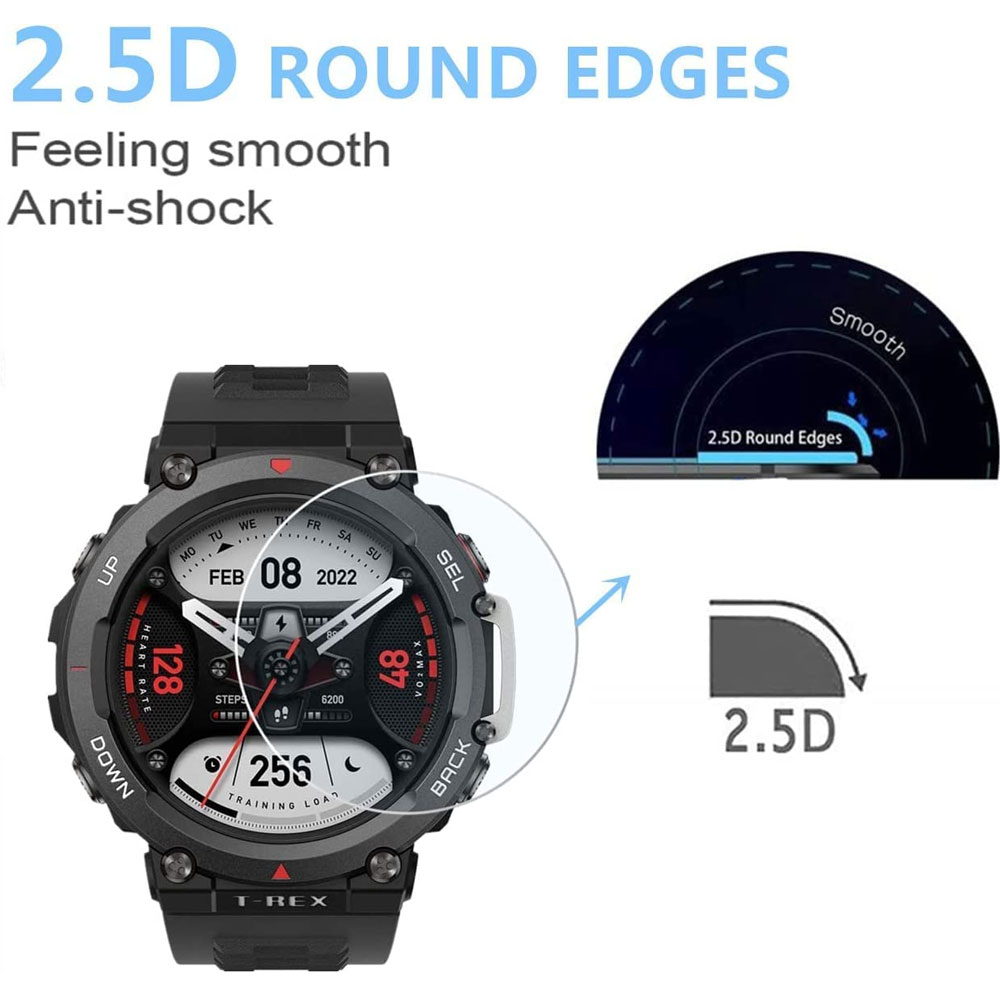 گلس ساعت هوشمند شیائومی امیزفیت تی رکس دو AMAZFIT Trex2 مدل نانو pmma 3D wm