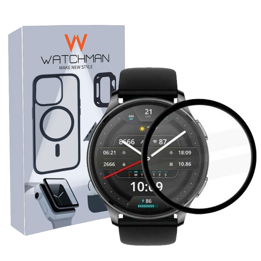 گلس ساعت هوشمند شیائومی امیزفیت AMAZFIT POP 3R مدل نانو pmma 3D wm