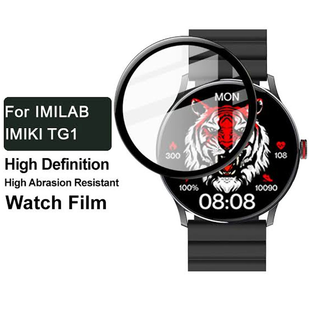 گلس ساعت هوشمند آی می لب ایمیکی IMILAB IMIKI TG1 مدل نانو pmma 3D wm