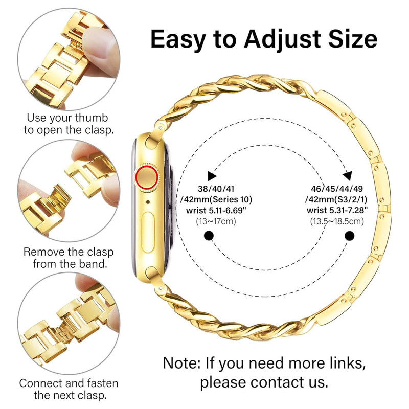 بند واچ من مدل Cartier مناسب برای اپل واچ سری 10 سایز 44 میلی متری Apple watch seri 10 44mm