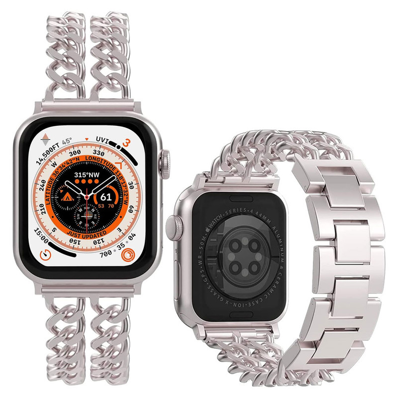 بند واچ من مدل Cartier مناسب برای اپل واچ سری 11 سایز 44 میلی متری Apple watch seri 11 44mm
